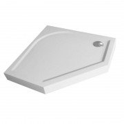 Душевой поддон пятиугольный Devit Universal 90х90 см искусственный камень белый FTR4209