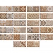 Плитка настенная Monopole Ceramica Antique Marron 20х10 см 055201