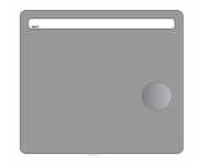 Зеркало для ванной Devit Optima 100х70 см с LED подсветкой и увеличительной линзой х5 с подсветкой 5242130