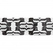 Плитка Click Ceramica Estatuario Decor Damasc 100х33 см чорний 211704