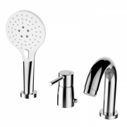 Смеситель для ванной GRB Time на борт ванны с душевой лейкой хром 46232460