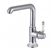 Смеситель для раковины Devit Charlestone Ceramic высокий однорычажный с донным клапаном хром 345X1142