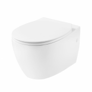 Унітаз підвісний з кришкою Devit Acqua 37х54 см безободковий санфаянс білий 3020155