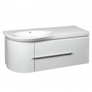 Тумба с раковиной Devit Fly 120х48.5см МДФ белый глянец 0022120