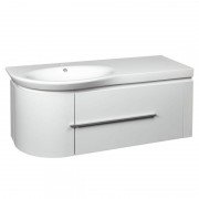 Тумба з раковиною Devit Fly 120х48. 5см МДФ білий глянець 0022120