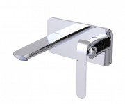 Смеситель для раковины Devit Katarina настенный однорычажный с донным клапаном хром 3751X148