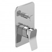 Смеситель для душа Devit Up скрытого монтажа однорычажный с переключателем на 2 пользователя латунь хром 810X7120