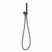 Ручний душ на тримачі Devit Art латунь чорний матовий 15012140B
