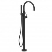 Змішувач для ванної Devit Art підлоговий одноважільний латунь/пластик чорний матовий 15061140B