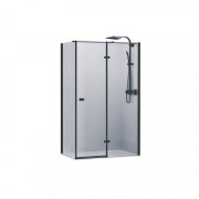 Душевая кабина Devit UP 1000х1000x1900 мм правая профиль черный матовый/стекло прозрачное FEN2210BR