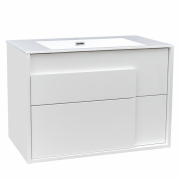 Тумба с раковиной Devit City 79.4х47.6 см МДФ/ДСП белый глянец 0021160W