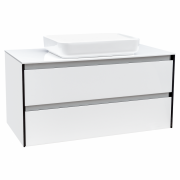 Тумба с раковиной Devit City 100х50.3 см МДФ/ДСП белый глянец 0022160W