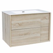 Тумба с раковиной Devit City 79.4х47.6 см МДФ/ДСП дуб 0021160SO