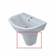 Полупъедистал для раковины Primera Topic санфаянс белый 8160020