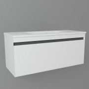 Тумба з раковиною Devit UP 99х46 см МДФ/ДСП білий 0W22120W