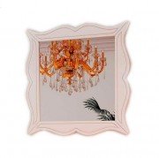 Зеркало для ванной Marsan Arlette 100х100 см белый Arlette100х100white