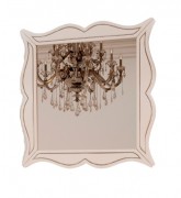 Дзеркало для ванної Marsan Arlette 100х100 см білий/срібло  Arlette100х100silver