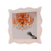 Дзеркало для ванної Marsan Arlette 100х100 см білий Arlette100х100white