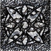 Декор підлоговий Grand Kerama Зірка 6,6х6,6 см скло платина 016713