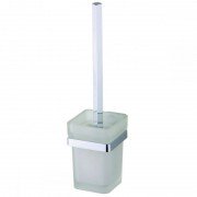 Йоржик для унітазу Devit Graphics з настінним утримувачем скло матове/хром 8157126BH