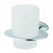 Стакан для зубных щеток Devit Prestige подвесной матовое стекло/хром 8058124SC