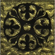 Декор підлоговий Grand Kerama Бутон 6,6х6,6 см скло золото 016732