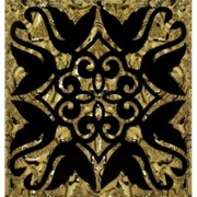 Декор підлоговий Grand Kerama Фауна 8х8 см скло золото 052319