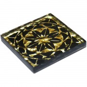 Декор підлоговий Grand Kerama Леано 6,6х6,6 см скло золото 016734