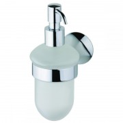 Дозатор для рідкого мила Devit Vintage з тримачем матове скло/хром 7850122SD