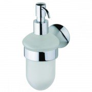 Дозатор для жидкого мыла Devit Vintage с держателем матовое стекло/хром 7850122SD