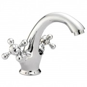 Смеситель для раковины Devit Charlestone двухвентильный с донным клапаном хром CN60151019