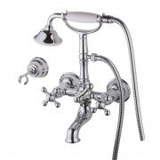 Змішувач для ванної Devit Charlestone двовентильний з ручним душем хром CN60012119