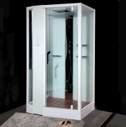 Гідромасажний паровий бокс Devit Soul 120х90 см з правим відкриттям профіль білий/прозоре скло FEN8912WR
