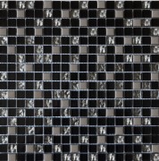 Мозаїка Grand Kerama мікс 30х30 см чорний-платина рифлена-платина 912 016716