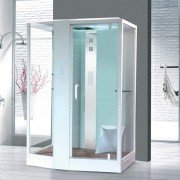 Гідромасажний паровий бокс Devit Soul 150х100 см з правим відкриттям профіль білий/прозоре скло FEN8911WR