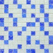 Мозаїка Grand Kerama мікс 30х30 см білий/блакитний/синій колотий 803 052308