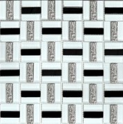 Мозаїка Grand Kerama Тріно 30х30 см чорно-білий 1077 016771