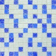 Мозаика Grand Kerama микс 30х30 см белый/голубой/синий колотый 803 052308