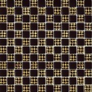 Мозаїка Grand Kerama шахматка 30х30 см шоколад/ромб золото 806 052304