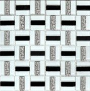 Мозаїка Grand Kerama Тріно 30х30 см чорно-білий 1077 016771