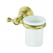 Стакан для зубных щеток Devit Charlestone подвесной белый/бронза 8020142B