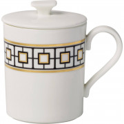 Кружка з кришкою Villeroy & Boch MetroChic Gifts 0.3 л білий/золото/чорний 10-4483-4855