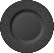 Тарілка кругла Villeroy & Boch The Rock Ø27 см преміум фарфор чорний 16-4074-2620