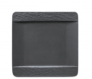 Тарелка квадратная Villeroy & Boch The Rock 28х28 см премиум фарфор черный 16-4074-2610
