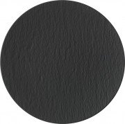 Тарелка круглая Villeroy & Boch The Rock Ø31,7 см премиум фарфор черный 16-4074-2595