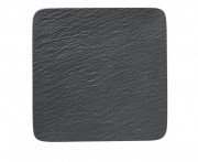 Тарелка квадратная Villeroy & Boch The Rock 32,5х32,5 см премиум фарфор черный 16-4074-2680