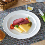 Тарілка плоска Villeroy & Boch Neufchatel Care 25.5 см преміум фарфор білий 16-4036-2630