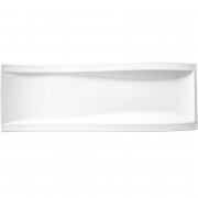 Плоская прямоугольная тарелка для закусок Villeroy & Boch NewWave 42х15 см премиум фарфор белый 10-2525-2596