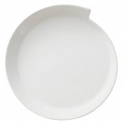 Плоская круглая тарелка Villeroy & Boch NewWave 25 см премиум фарфор белый 10-2525-2640