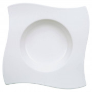 Тарілка квадратна глибока Villeroy & Boch NewWave 24х24 см преміум фарфор білий 10-2525-2709
